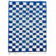 Blue checkered rug