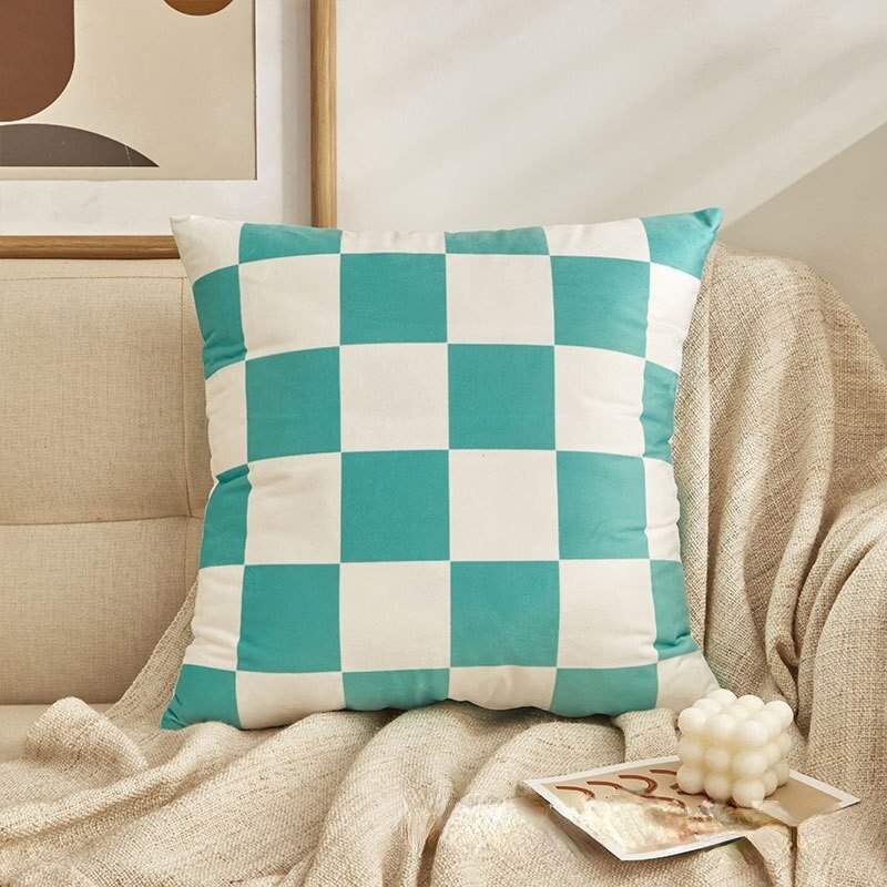amazon checkered pillow covers